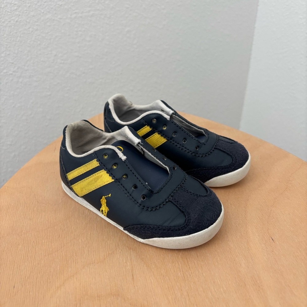 Polo by Ralph Lauren Kids' Navy and Yellow Sneakers